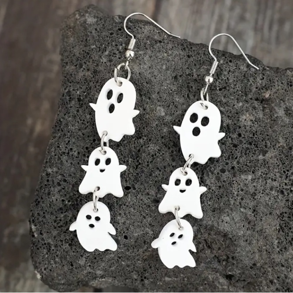 Dangle Halloween Ghost Earrings
